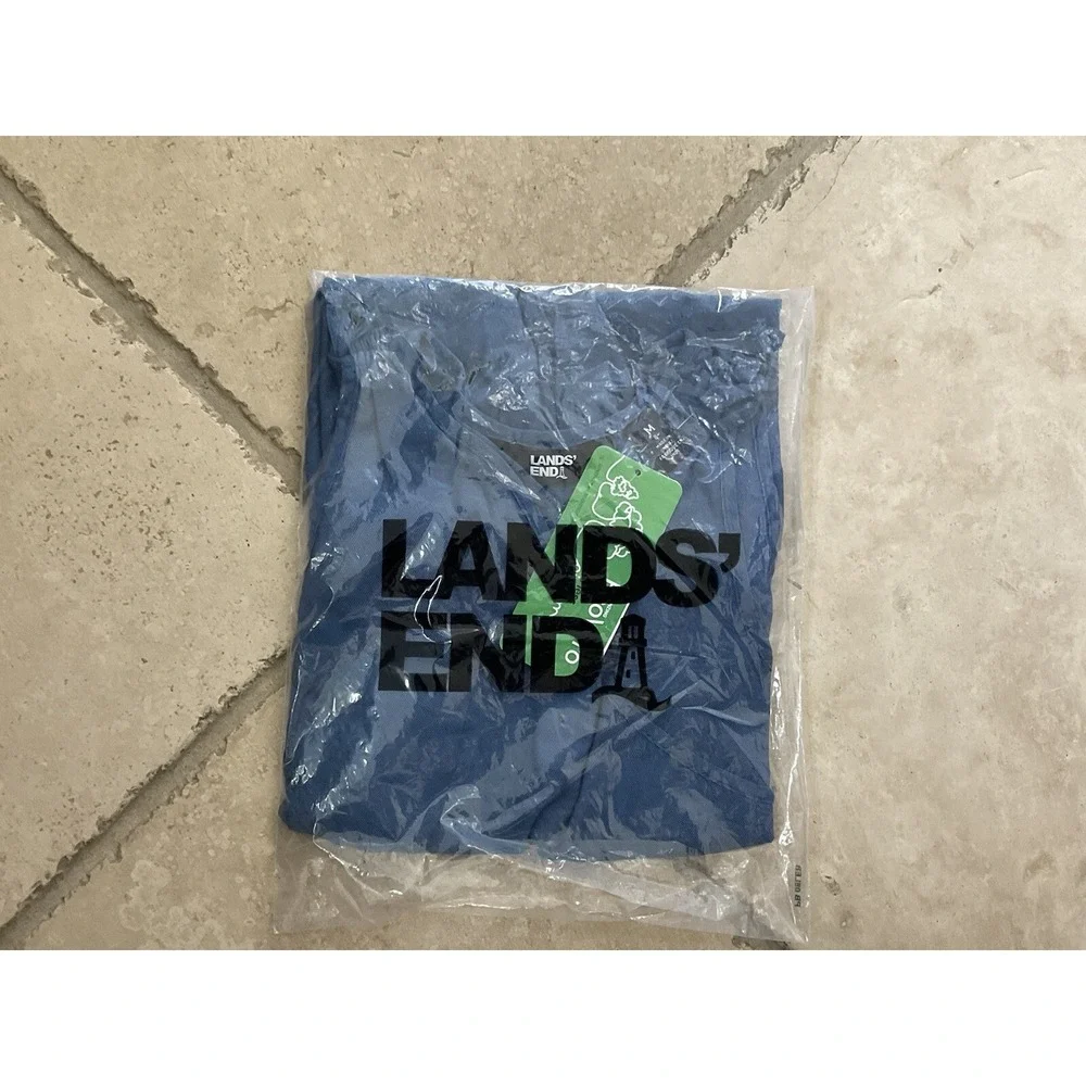 NEW Lands' End Blue Chambray Elastic Waist Romper;‎ Girls Size 8 Plus (M) - Picture 6 of 9